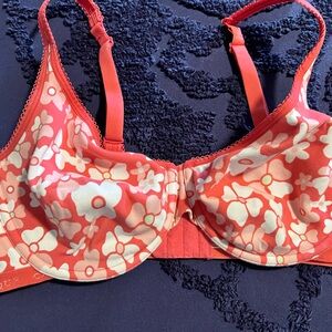 Cacique Floral Red and White Bra